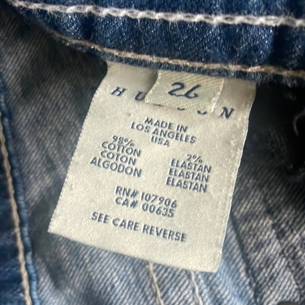 Hudson jeans size 26 boot cut high quality blue denim baddie - Picture 9 of 12